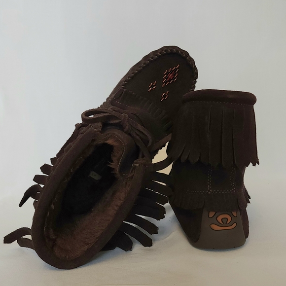 NWOT -Manitoba Mukluks - Sz. 7 - Harvester Lined - Dark Brown - Picture 2 of 5